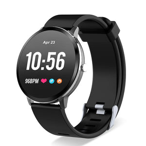 V11 Smart watch Tempered glass Activity Heart rate monitor BRIM Blood Pressure Oxygen IP67 waterproof Men Women Smart band