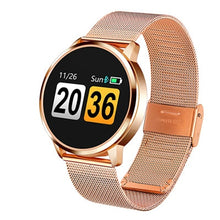 Load image into Gallery viewer, Q8 Plus Rose Smart Watch OLED Color Screen Smartwatch women Fashion Fitness Tracker Heart Rate monitor Wristband Step Counter